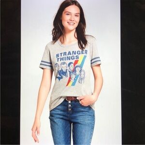 Stranger Things Netflix Baseball Graphic T-shirt Extra Small